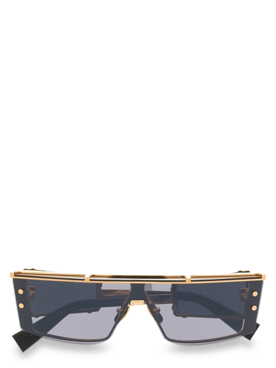 Shop Balmain Women's Sunglasses -  - In Gold Synthetic Fibers