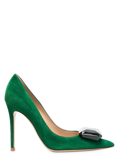 Shop Gianvito Rossi Women's Pumps -  - In Green Leather