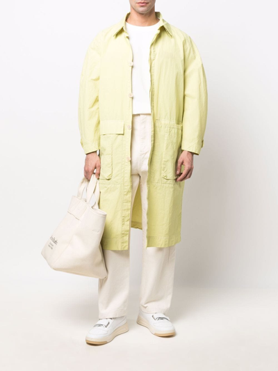 Shop Henrik Vibskov Cast Long-length Coat In Green