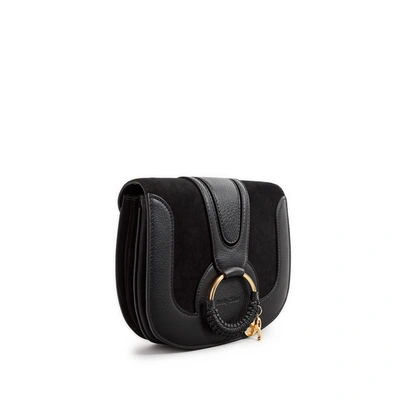 Shop See By Chloé Hana Leather Shoulder Bag In Black