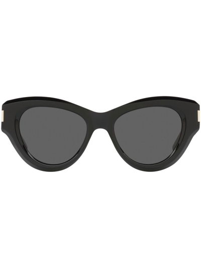 Shop Saint Laurent Sl 506 Cat-eye Sunglasses In Schwarz