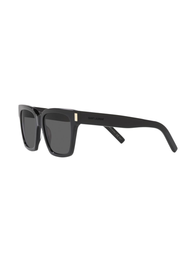 Saint Laurent Square-frame Tinted-lens Sunglasses In Schwarz