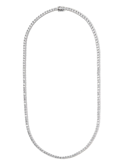Shop Hatton Labs Sterling Silver Crystal-embellished Necklace In Silber