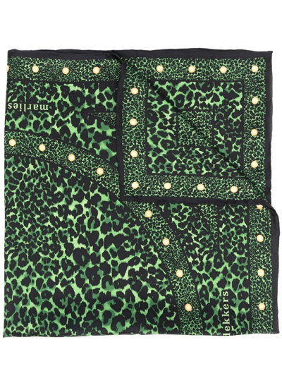 Shop Marlies Dekkers Rhapsody Leopard-print Scarf In Black