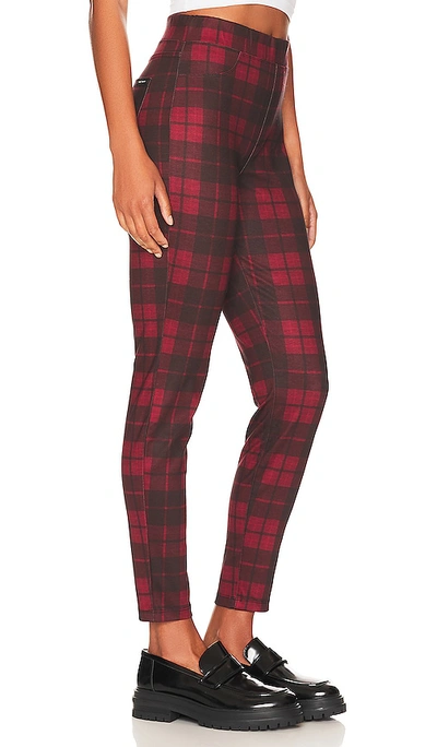 Shop Sanctuary Runway Legging In Crimson Plaid