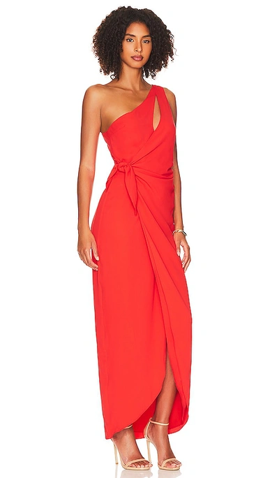 Shop Amanda Uprichard X Revolve Conetta Gown In Crimson