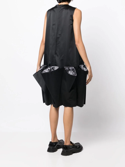 Shop Comme Des Garçons Multi-pocket Midi Dress In Black