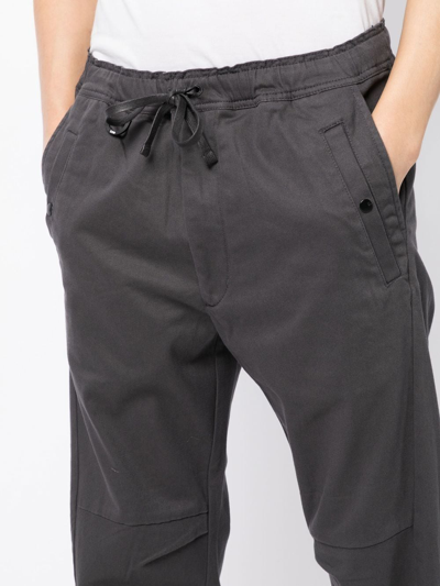 Shop Izzue Drawstring Track-pants In Grey