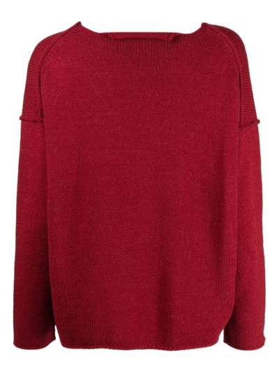 Shop Y's Cut-out Logo Jumper In Red