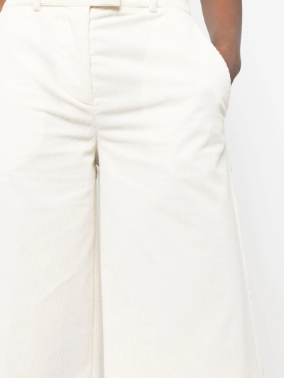 Ballantyne Cotton Wide-leg Trousers In Nude