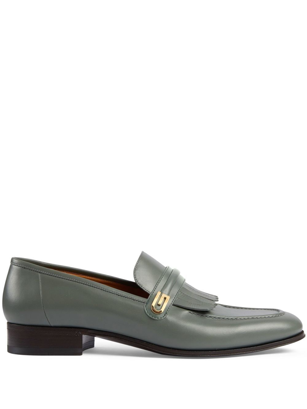 Gucci mirrored G fringed loafers - Black