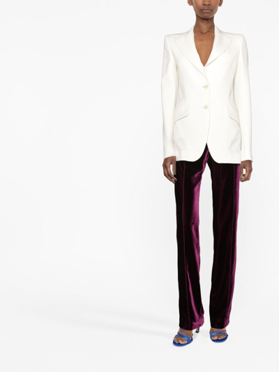 Stella Mccartney Single-breasted Blazer In White