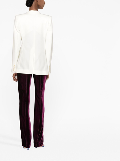 Stella Mccartney Single-breasted Blazer In White