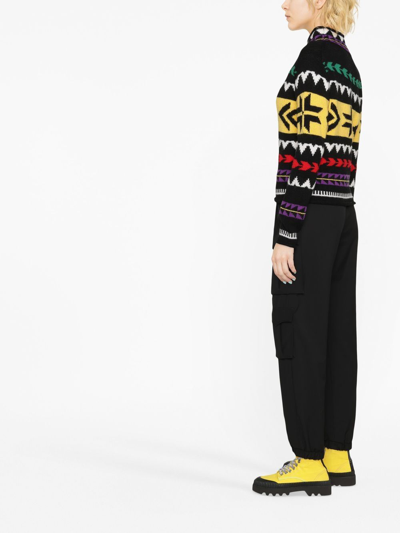 Shop Polo Ralph Lauren High-neck Knitted Jumper In Schwarz