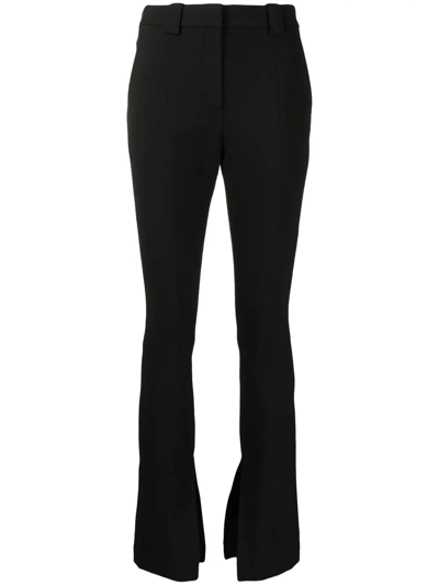A.l.c Carson Seamed Split-hem Trousers In Black