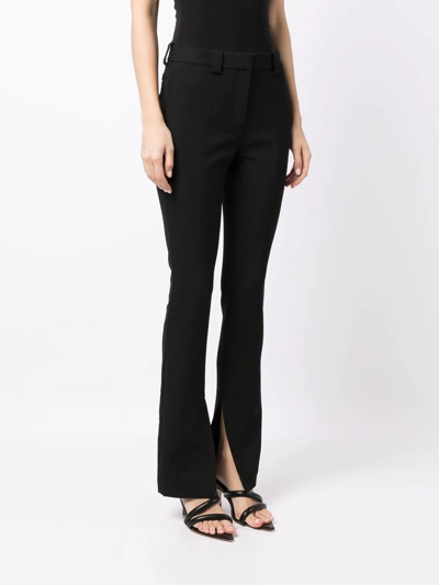 A.l.c Carson Seamed Split-hem Trousers In Black