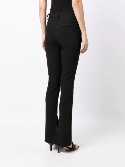 A.l.c Carson Seamed Split-hem Trousers In Black