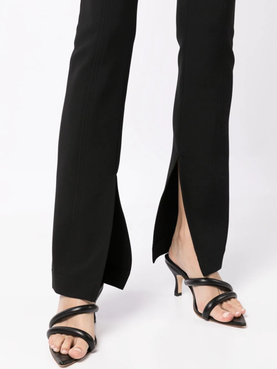 A.l.c Carson Seamed Split-hem Trousers In Black