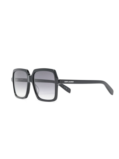 Saint Laurent Oversize-frame Sunglasses In Schwarz