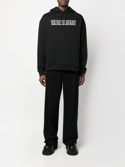 Shop Raf Simons Text-print Hoodie In Schwarz