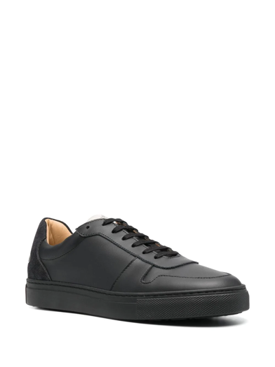 Shop Vivienne Westwood Logo-print Calf Leather Sneakers In Schwarz