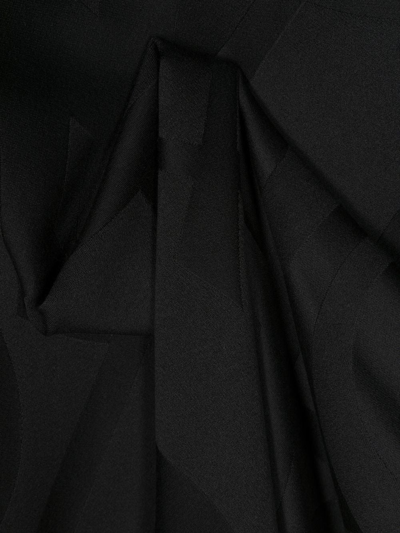 Saint Laurent Monogram Wool Scarf In Black