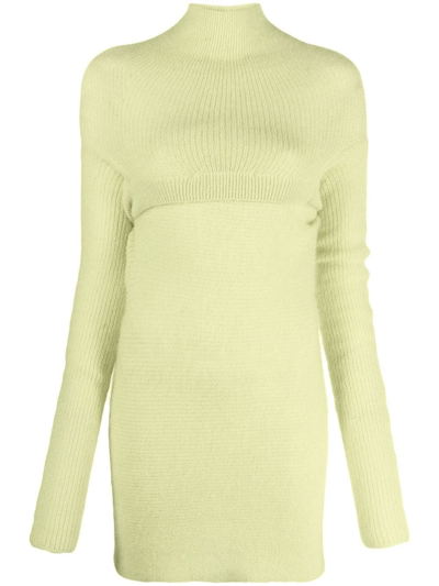 Philosophy Di Lorenzo Serafini Layered Knitted Dress In Gelb