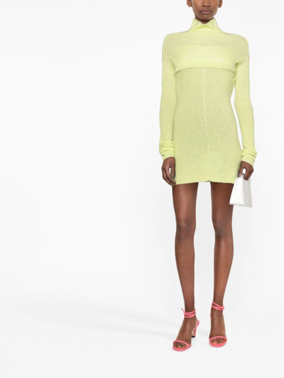 Philosophy Di Lorenzo Serafini Layered Knitted Dress In Gelb