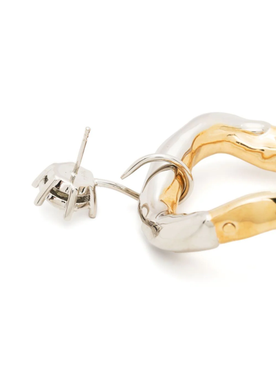 Shop Colville Calamari Hoop Earrings In Gold