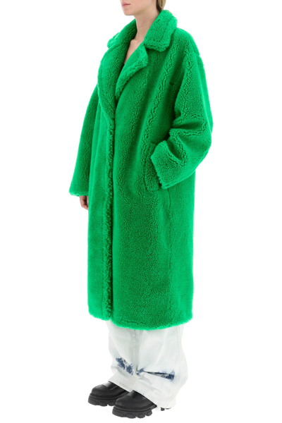 Shop Stand Studio 'maria' Teddy Coat In Green