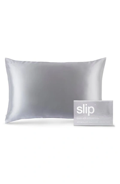 Shop Slip Pure Silk Pillowcase In Silver