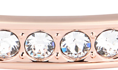 Shop Ted Baker Clemara Crystal Hinge Bangle Bracelet In Crystal/ Rose Gold