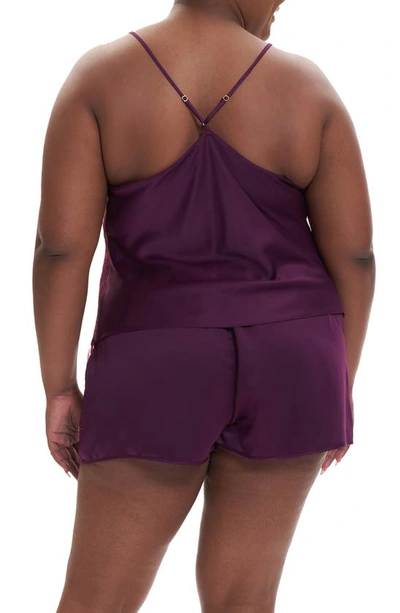 Rya Collection Plus Size Darling Cami-tap Pajama Set In Eggplant