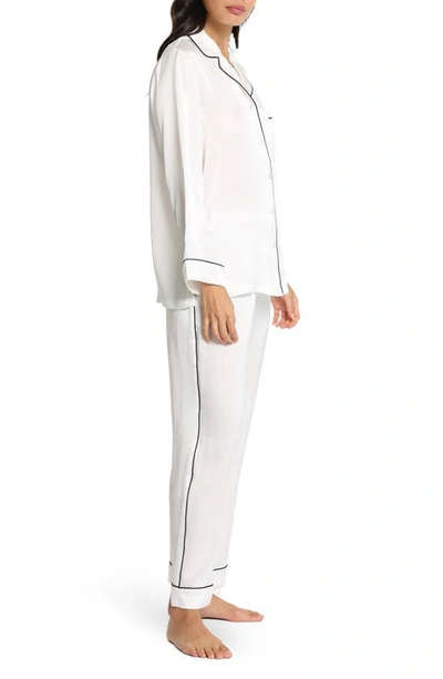 Shop Papinelle Silk Pajamas In Ivory