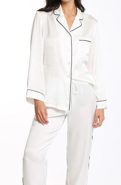 Shop Papinelle Silk Pajamas In Ivory