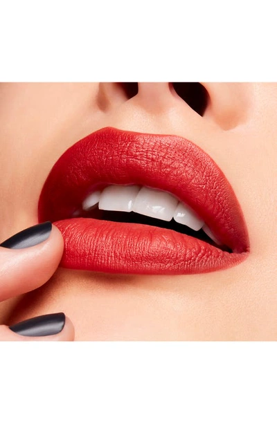 Shop Mac Cosmetics Powder Kiss Velvet Blur Slim Moisturizing Matte Lipstick In Devoted To Chili