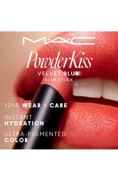 Shop Mac Cosmetics Powder Kiss Velvet Blur Slim Moisturizing Matte Lipstick In Devoted To Chili