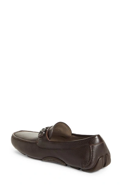 Ferragamo Men's Parigi Double Gancini Drivers - Wide In Brown