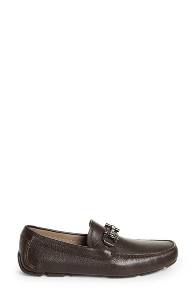 Ferragamo Men's Parigi Double Gancini Drivers - Wide In Brown