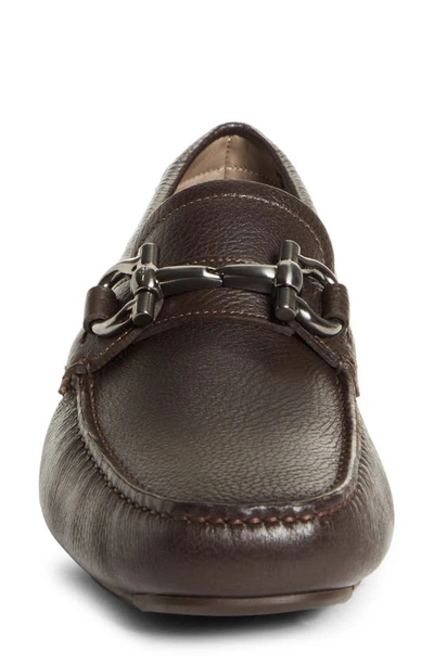 Ferragamo Men's Parigi Double Gancini Drivers - Wide In Brown