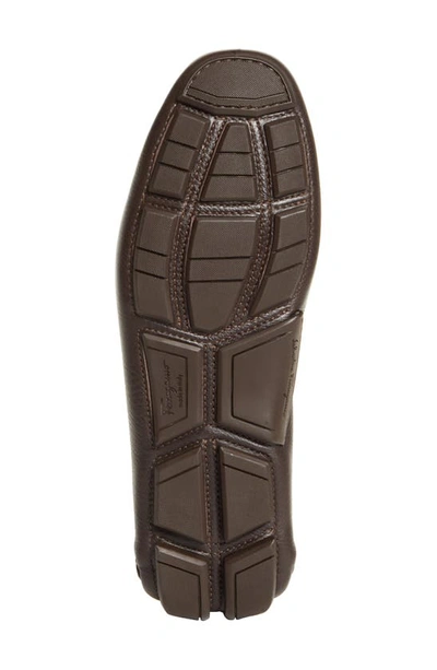 Ferragamo Men's Parigi Double Gancini Drivers - Wide In Brown