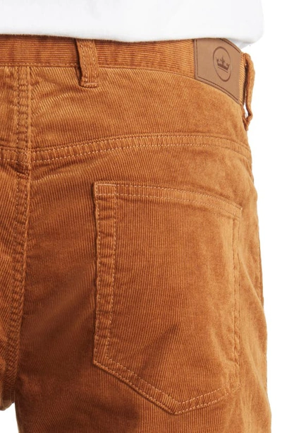 Shop Peter Millar Superior Soft Corduroy Five Pocket Pants In Gum Sole