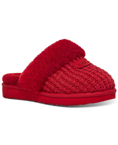 Shop Ugg Women's Cozy Faux-shearling Slippers In Samba Red