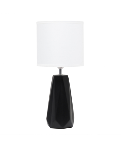 Shop Simple Designs Prism Table Lamp In Black