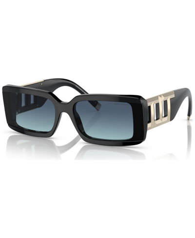 Shop Tiffany & Co Women's Sunglasses, Tf4197 In Black