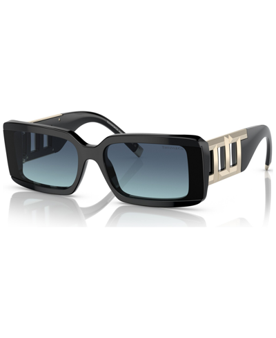 Tiffany & Co Tf 4197 80019s 62mm Womens Rectangle Sunglasses In Black