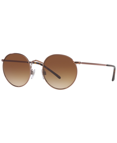 Shop Sunglass Hut Collection Unisex Sunglasses, Hu100949-y In Shiny Copper
