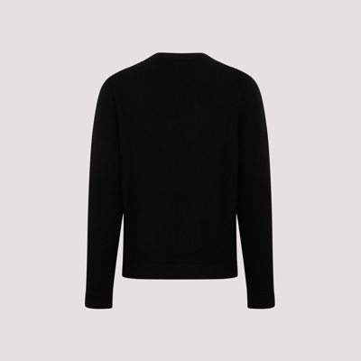 Shop Dior Homme  Cashmere Knitted Top Sweater In Black