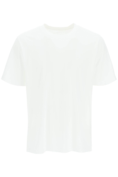 Shop Mm6 Maison Margiela Rear Logo T-shirt In White