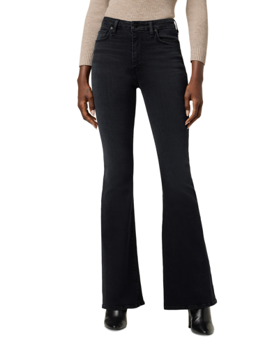 Shop Hudson Women's Holly High-rise Fare-leg Jeans In Noir